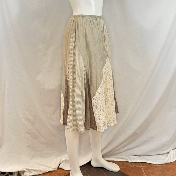 Mixed Fabric Skirt | Style & Co - Picture 2 of 6